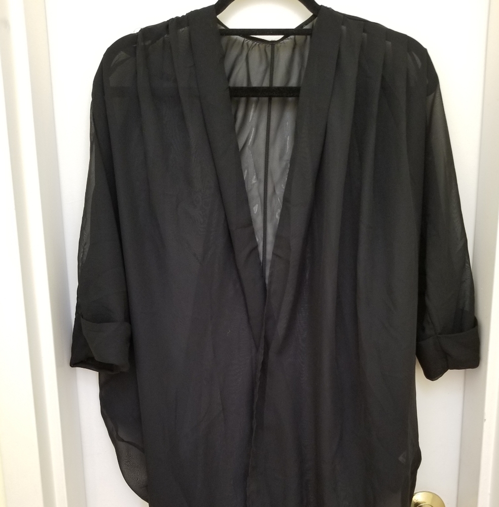 Black cardigan